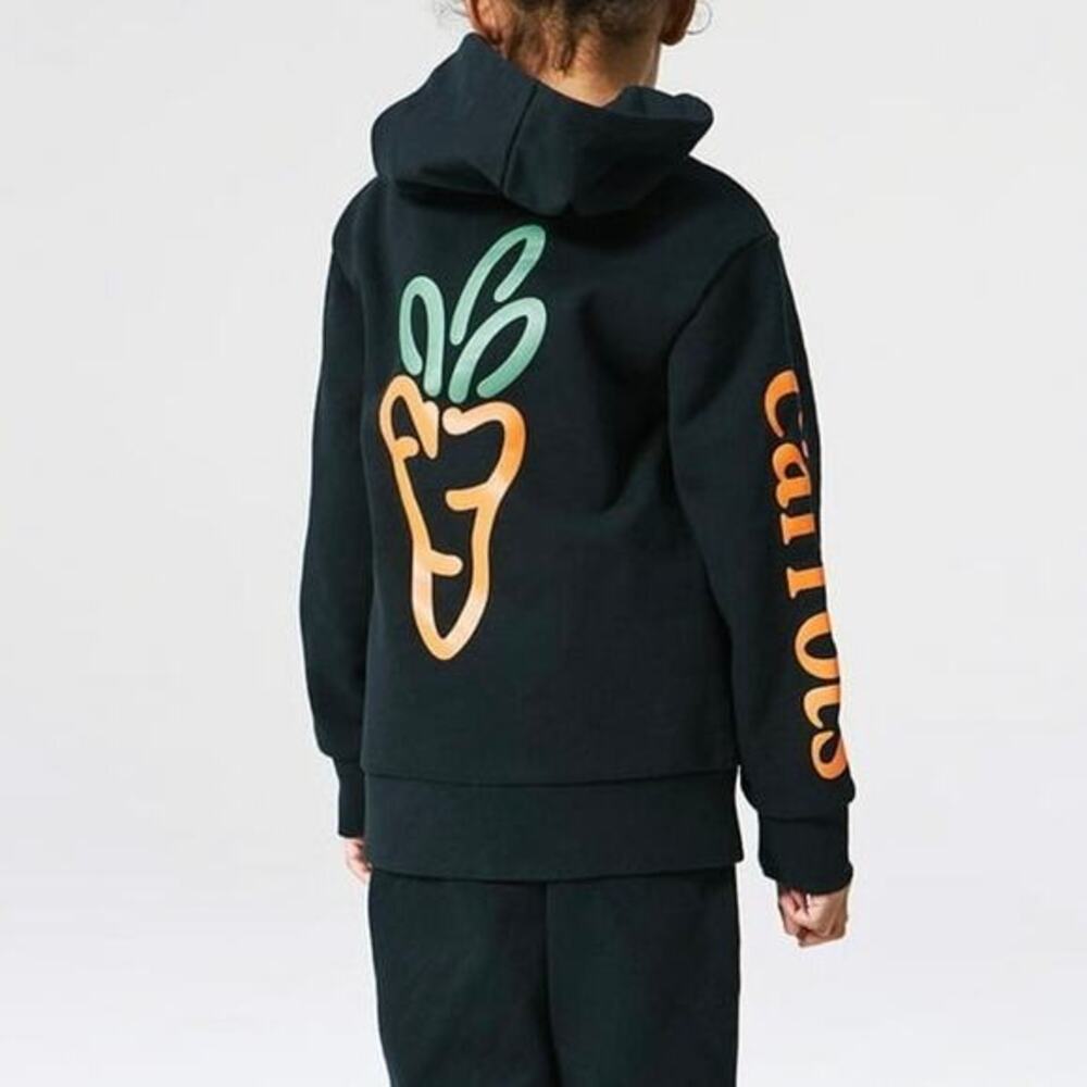 Carrots by Anwar Carrots, Kids Graphic Black Hoodie Sweatshirt Sizes XS